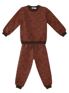 Baby Animals Baby Boy Brown Tracksuit - 3