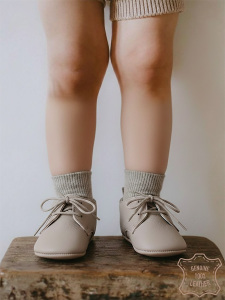 Baby Boy Genuine Leather Brown Shoes - 4