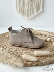 Baby Boy Genuine Leather Brown Shoes - 2