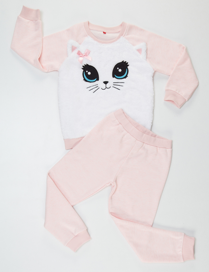 Baby Cat Kız Çocuk Yumuş Eşofman Takım - 3