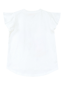 Balerin Hayvanlar Fırfırlı Puantiyeli Kız Çocuk Yazlık T-shirt Tayt Takım - 7