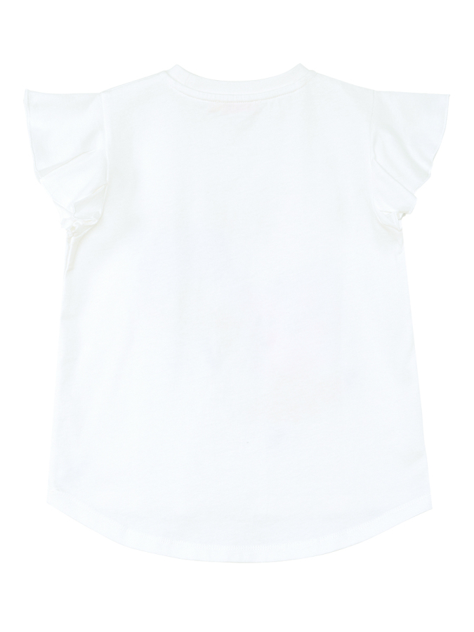 Balerin Hayvanlar Fırfırlı Puantiyeli Kız Çocuk Yazlık T-shirt Tayt Takım - 7