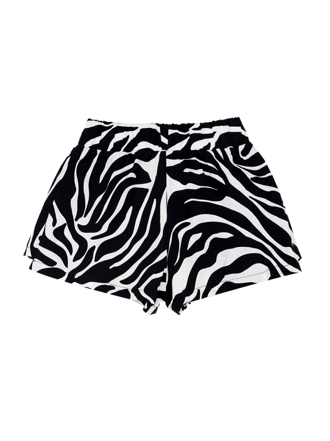 Balerin Zebra Kız Çocuk T-Shirt Şort Takım - 7