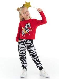 Balerina Zebra Girl T-shirt&Pants Set - Denokids