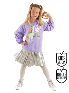 Ballerina Plisse Pleated Girl Dress - 1