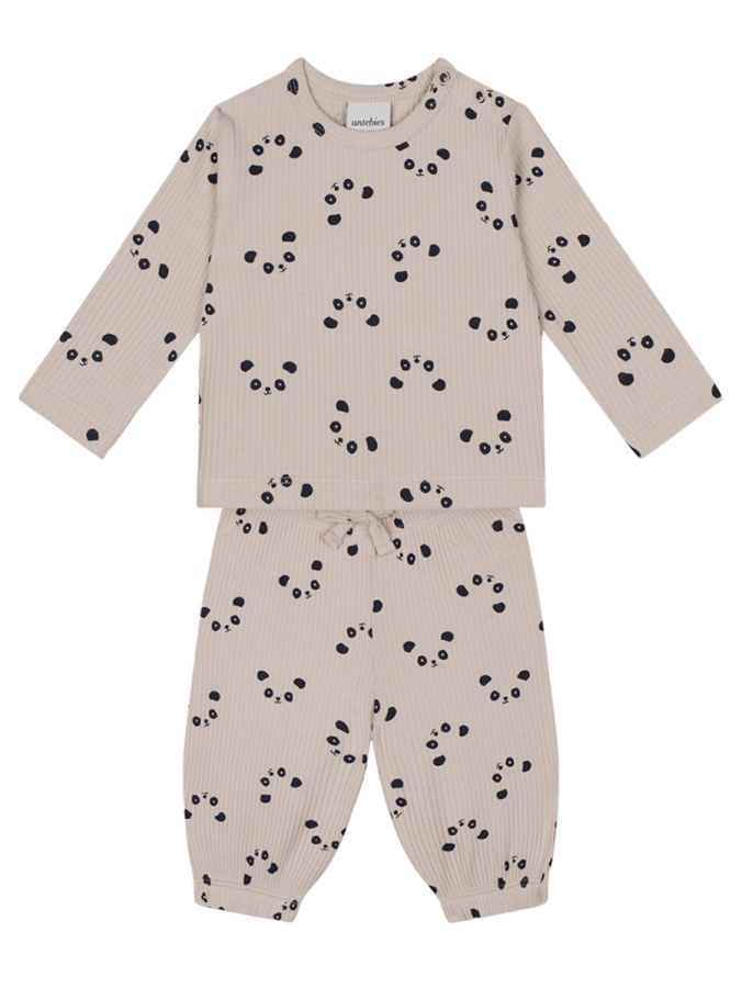 Bambu Panda Uzun Kollu Bebek Eşofman Takımı - 1