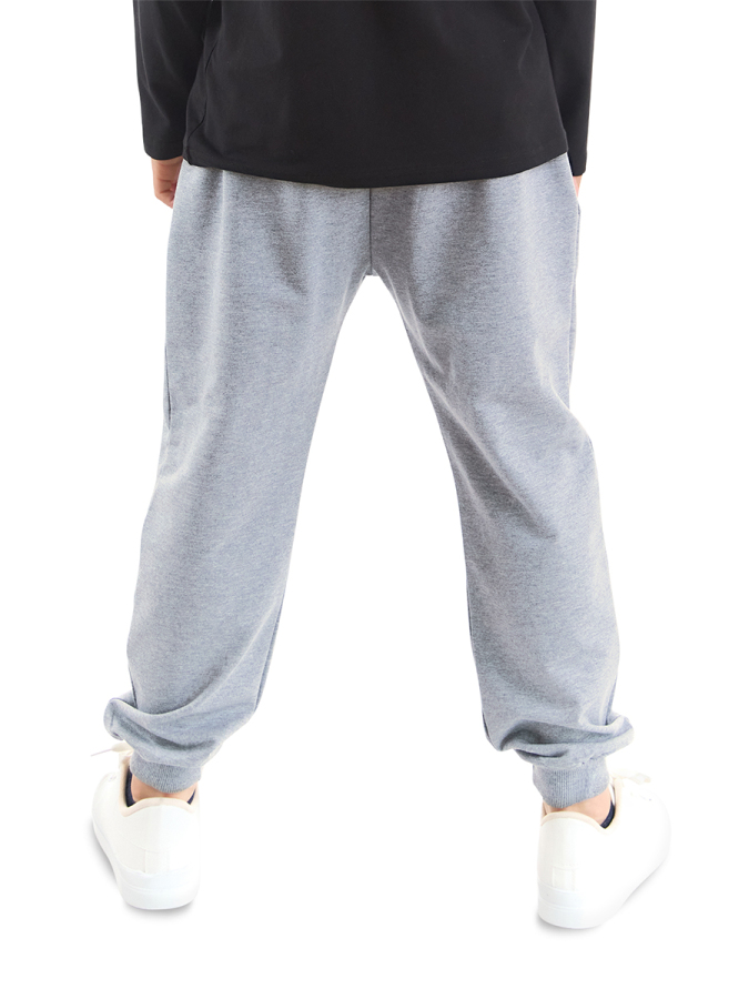 Slim Fit Unisex Grey Joggers - 3