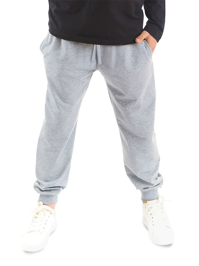 Slim Fit Unisex Grey Joggers - 2