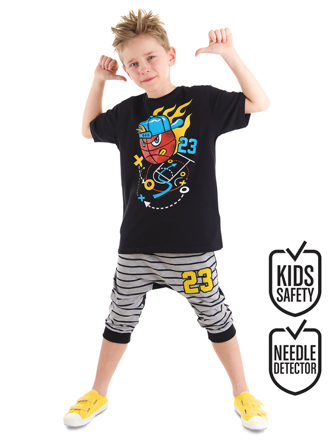Basketball Boy T-shirt&Harem Pants Set - 1