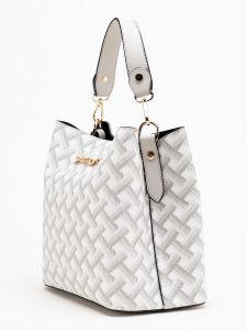 Baskılı Deri El Çantası - Karaca