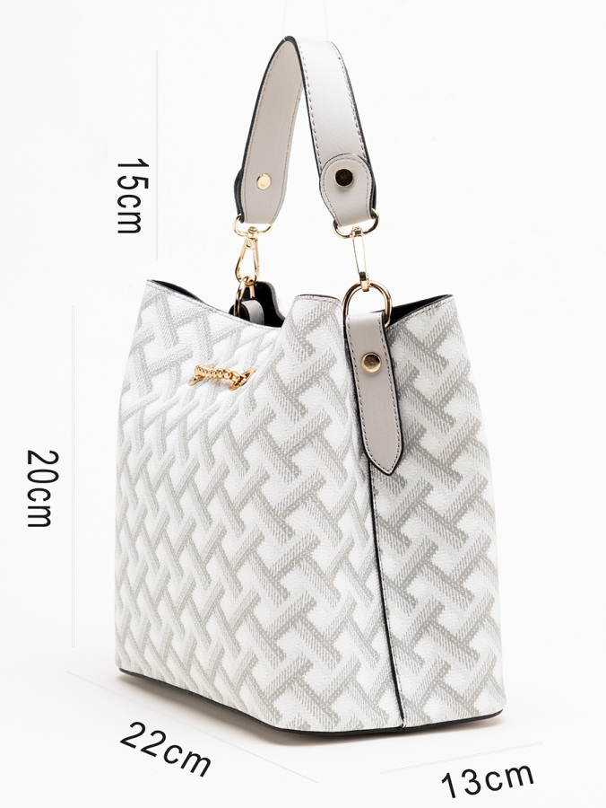 Baskılı Deri El Çantası - 2