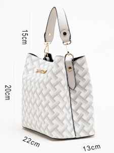 Baskılı Deri El Çantası - 2