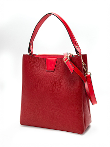 Baskılı Vegan Deri Uzun Çift Askılı Omuz Çantası - Karaca