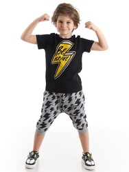 Be Brave Boy T-shirt&Harem Pants Set - Thumbnail