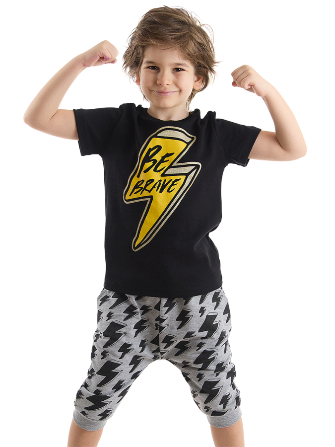 Be Brave Boy T-shirt&Harem Pants Set - 1