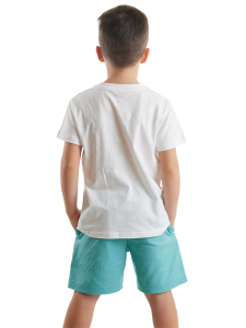 Beach Croco Boy T-shirt&Twill Shorts Set - 3