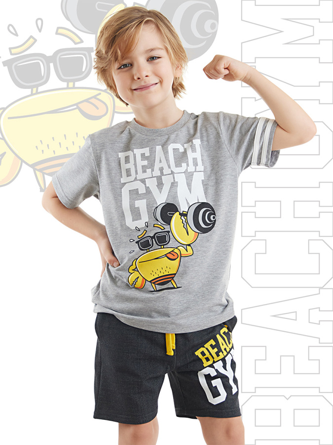 Beach Gym Erkek Çocuk T-shirt Şort Takım - 1