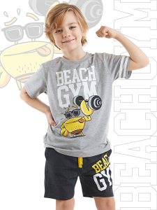 Beach Gym Erkek Çocuk T-shirt Şort Takım - Denokids