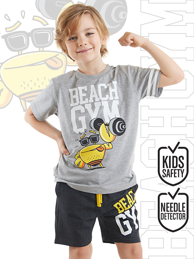 Beach Gym Erkek Çocuk T-shirt Şort Takım - 1