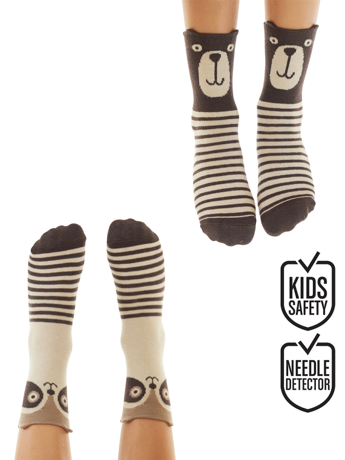 Bear&Raccoon Boy Cotton Rich Socks Set - 1