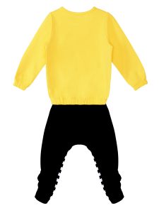 Bee Happy Girl Velvet Tracksuit - 4