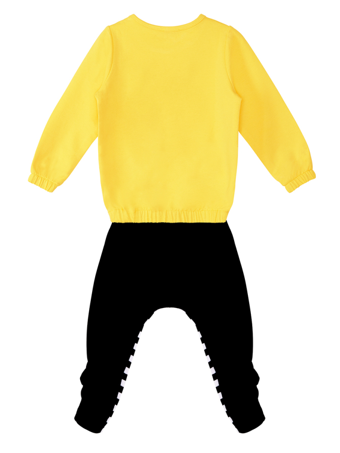 Bee Happy Girl Velvet Tracksuit - 4