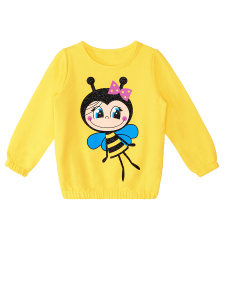 Bee Happy Girl Velvet Tracksuit - 5