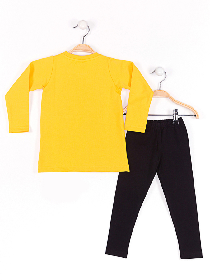 Bee Yellow Girl Tunic&Leggings Set - 4