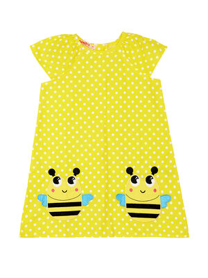 Bees Yellow Girl Dress