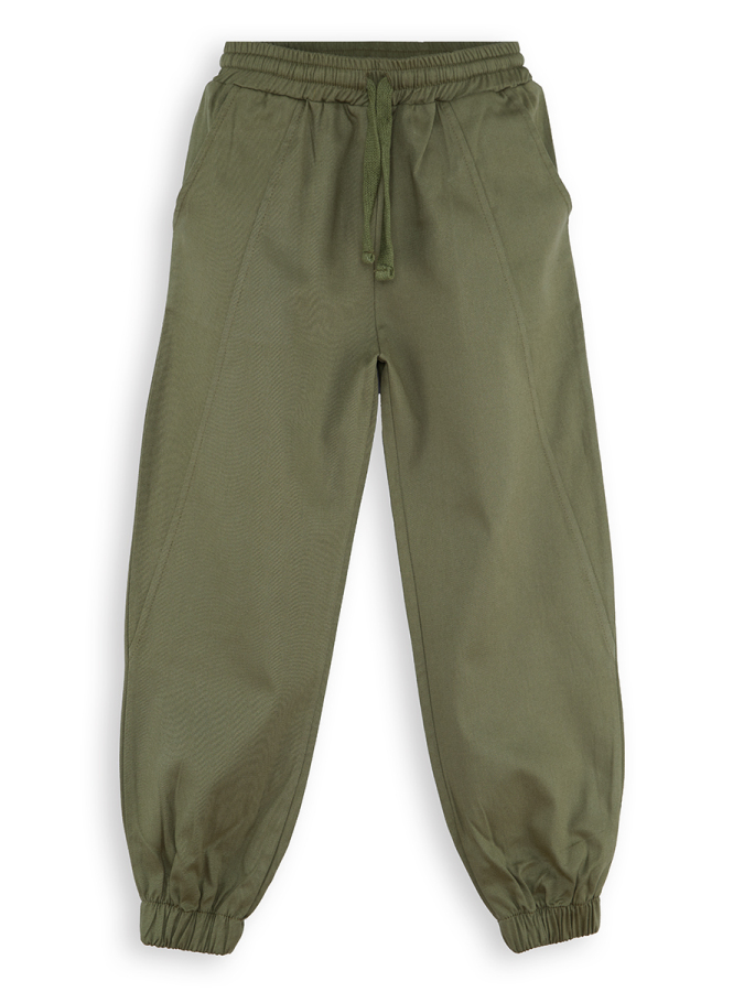 Beige Boy Twill Cotton Trousers - 3