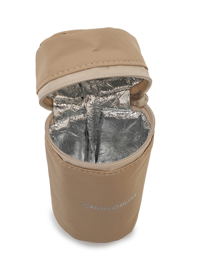 Bej Biberon Çantası ve Anne Sütü Taşıma Çantası - 3