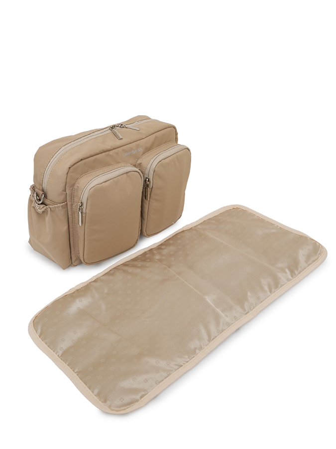 Bej DuoPack Çok Gözlü Anne Bebek Çantası - 5