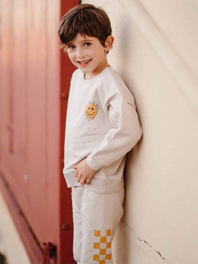 Bej Sarı Erkek Çocuk Eşofman - 3