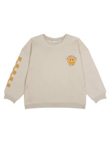 Bej Sarı Uzun Kollu Erkek Çocuk Sweatshirt - 2