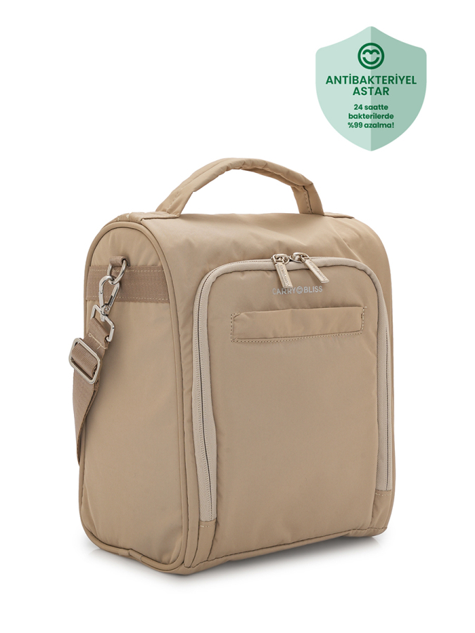 Bej SnapPack Çok Fonksiyonlu Çapraz Anne Çantası - 1