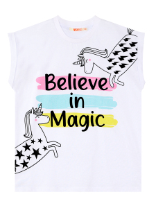 Believe in Magic Kız Çocuk Yazlık T-Shirt Tayt Takım - 5