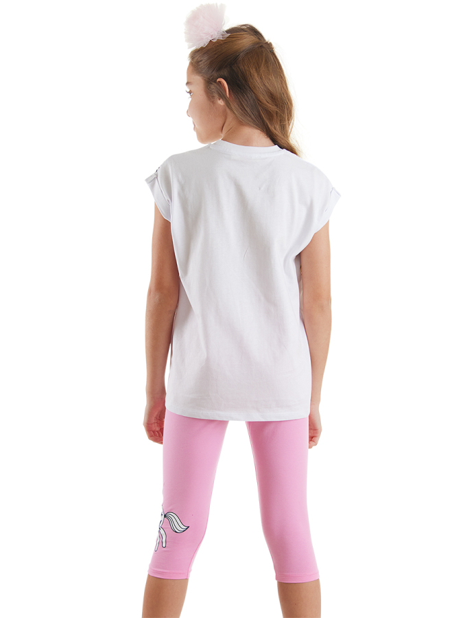 Believe in Magic Kız Çocuk Yazlık T-Shirt Tayt Takım - 2