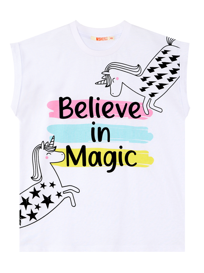 Believe in Magic Kız Çocuk Yazlık T-Shirt Tayt Takım - 5