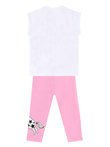 Believe in Magic Kız Çocuk Yazlık T-Shirt Tayt Takım - 4