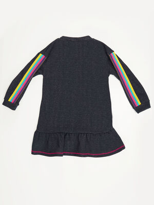 Believe Unicorn Navy Blue Dress - 4
