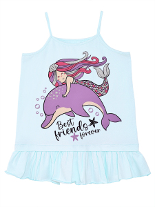 Best Friends Kız Çocuk Askılı Yazlık Tunik T-shirt Tayt Takım - 4
