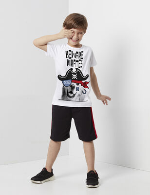 Beware Pirate Shorts Set - 1