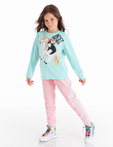 Bf Kız Çocuk T-shirt Pantolon Takım - Denokids