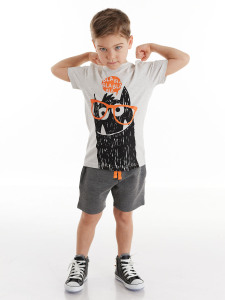 Bla Bla Monster Boy T-shirt&Shorts Set - Denokids
