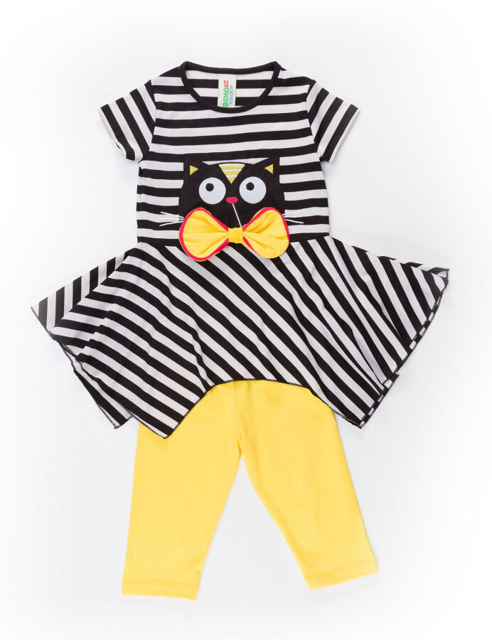 Black Cat Tunic Set - 3