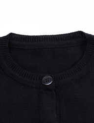 Black Girl Knitted Cardigan - Thumbnail