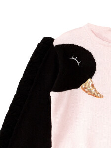 Black Swans Girl Knit Pullover - 3