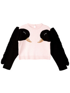 Black Swans Girl Knit Pullover - 4