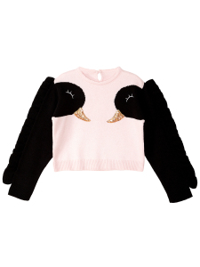 Black Swans Girl Knit Pullover - 3