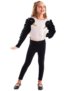 Black Swans Girl Knit Pullover - MSHB&G